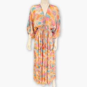Rosy Kimono Dress