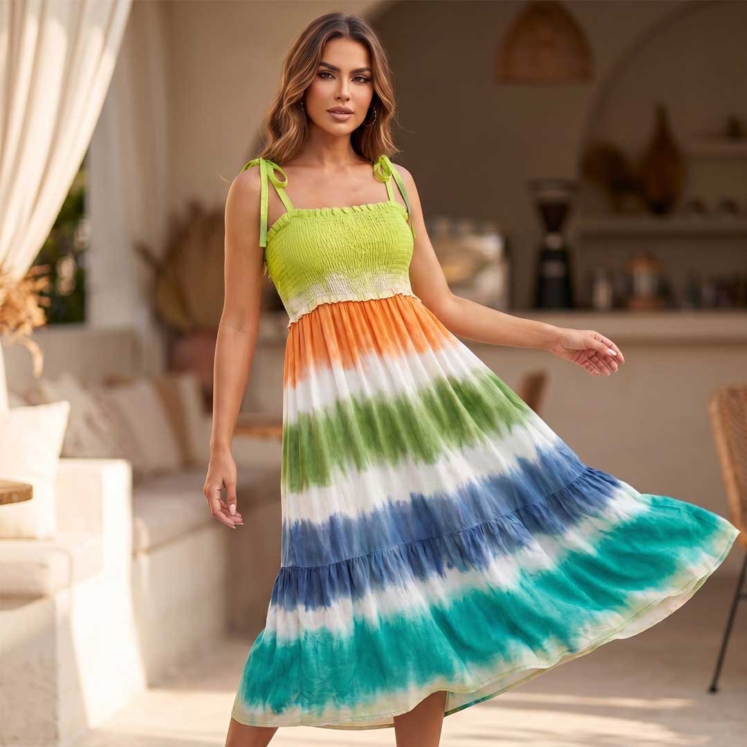 Bohemian Spaghetti Dress