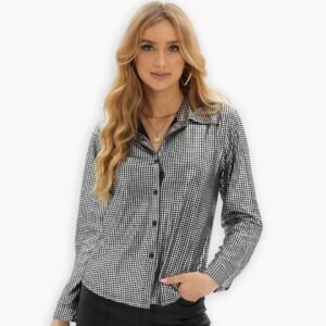 Metallic Silver Shirt