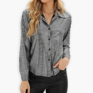 Metallic Silver Shirt