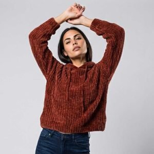 Rust Chenille Hoodie