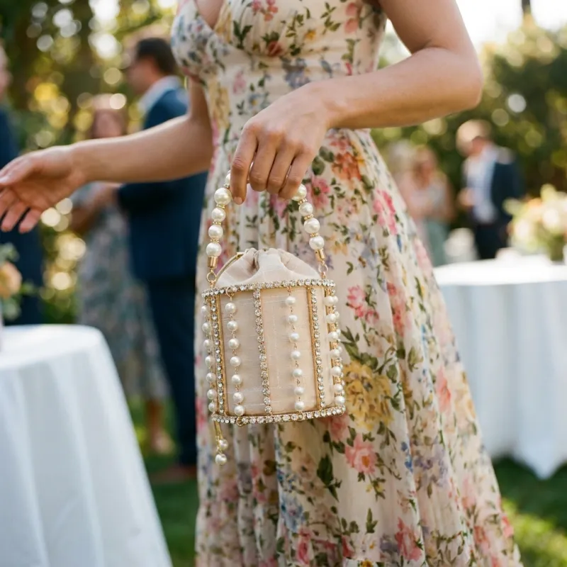 Pearl Bucket Purse