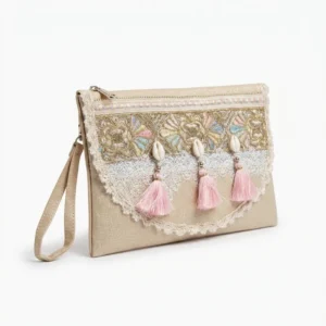Glitter Boho Clutch