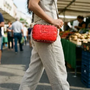 Two Tone Animal Print Crossbody Bag