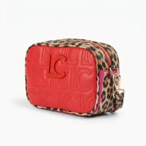 Two Tone Animal Print Crossbody Bag