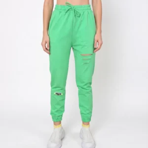 Green Cotton Pants