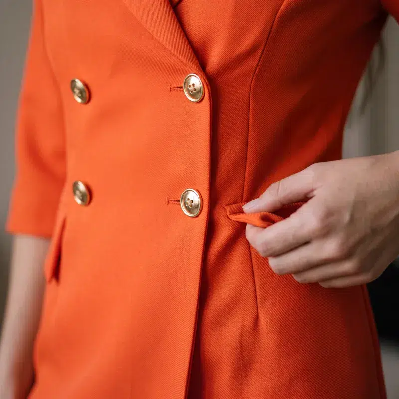 Orange Romper Dress