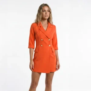 Orange Romper Dress