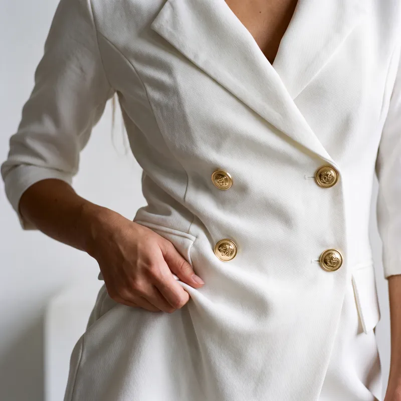 Ecru Romper Dress