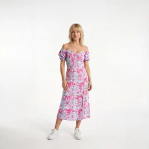 Fuchsia Floral Dress