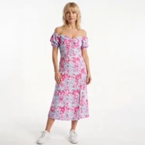 Fuchsia Floral Dress