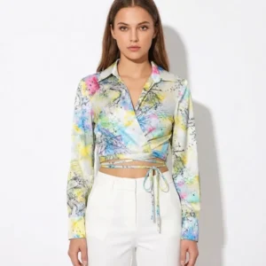Floral Laced Crop Top