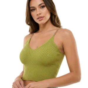 Olive Crop Top