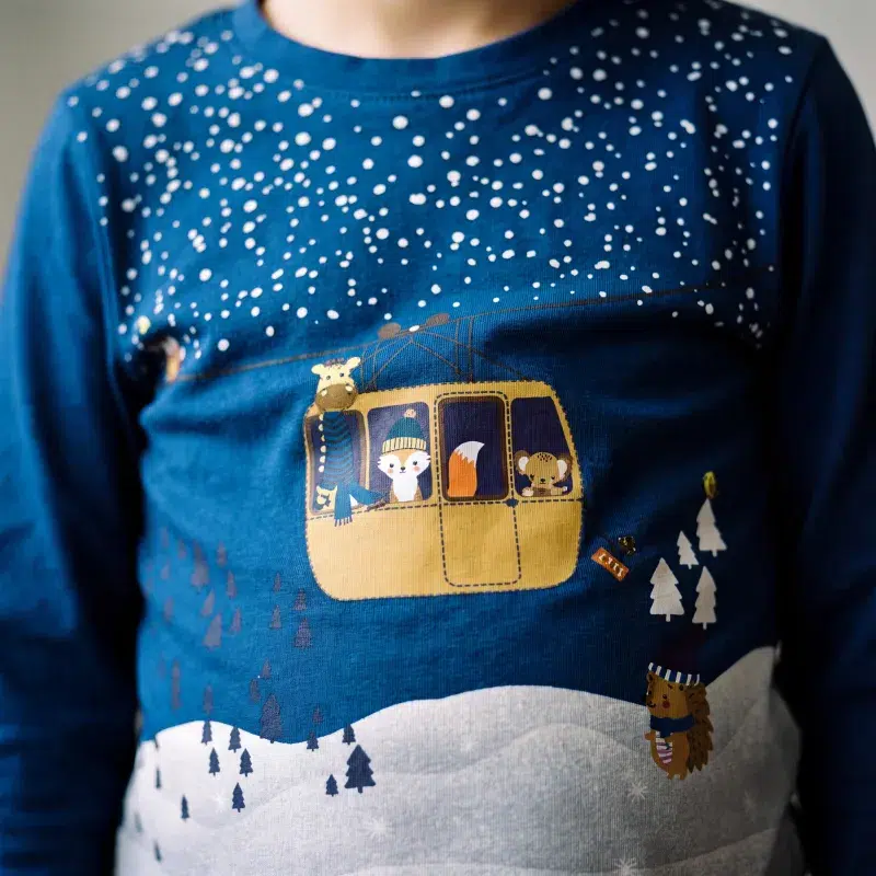 Let It Snow Blue Sweater