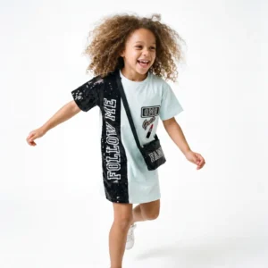 Fame Sky Dress With Funky Purse