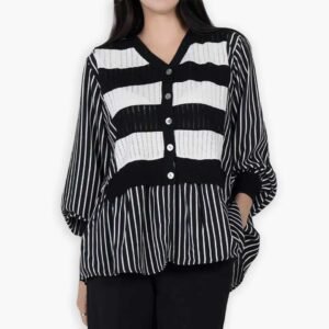 Striped Knit Cardigan