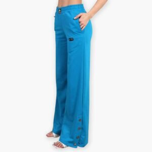 Blue Cotton Pants