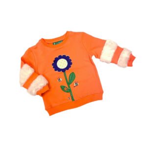 Flower and Fur Mini Girlie Sweater