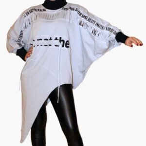 Asymmetrical Gray Tunic Top