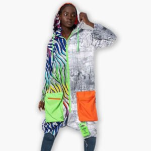 Patchwork Oversized Cagoule