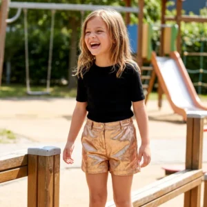 GLittery Bronze Shorts