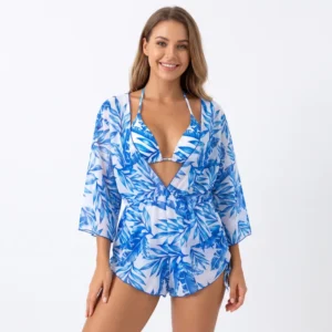Blue Ocean Swimwear W Cardigan Coverup