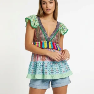 Boho Floral Top