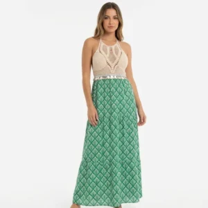 Long Green Beach Dress
