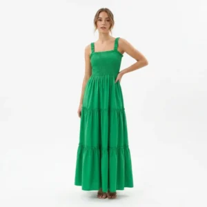 Long Green Dress