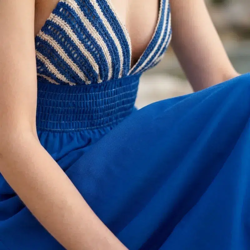 Blue Lumina Long Dress