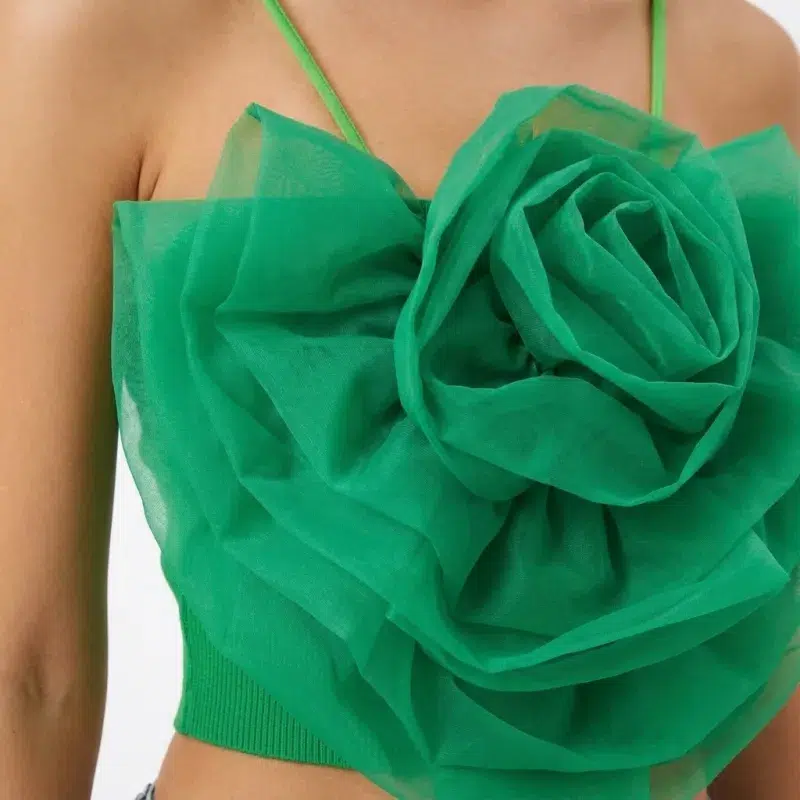 Green Flower Top