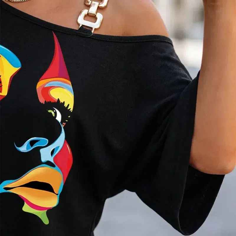 Black Picasso Top