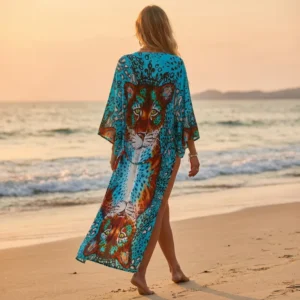 Blue Tiger Kaftan