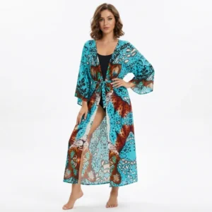 Blue Tiger Kaftan