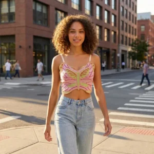 Butterfly Crochet Crop