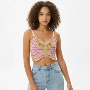 Butterfly Crochet Crop