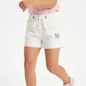 White Butterfly Shorts