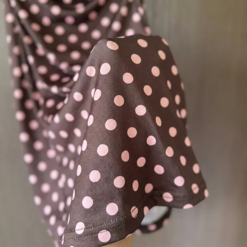 Brown Polka Slip Dress